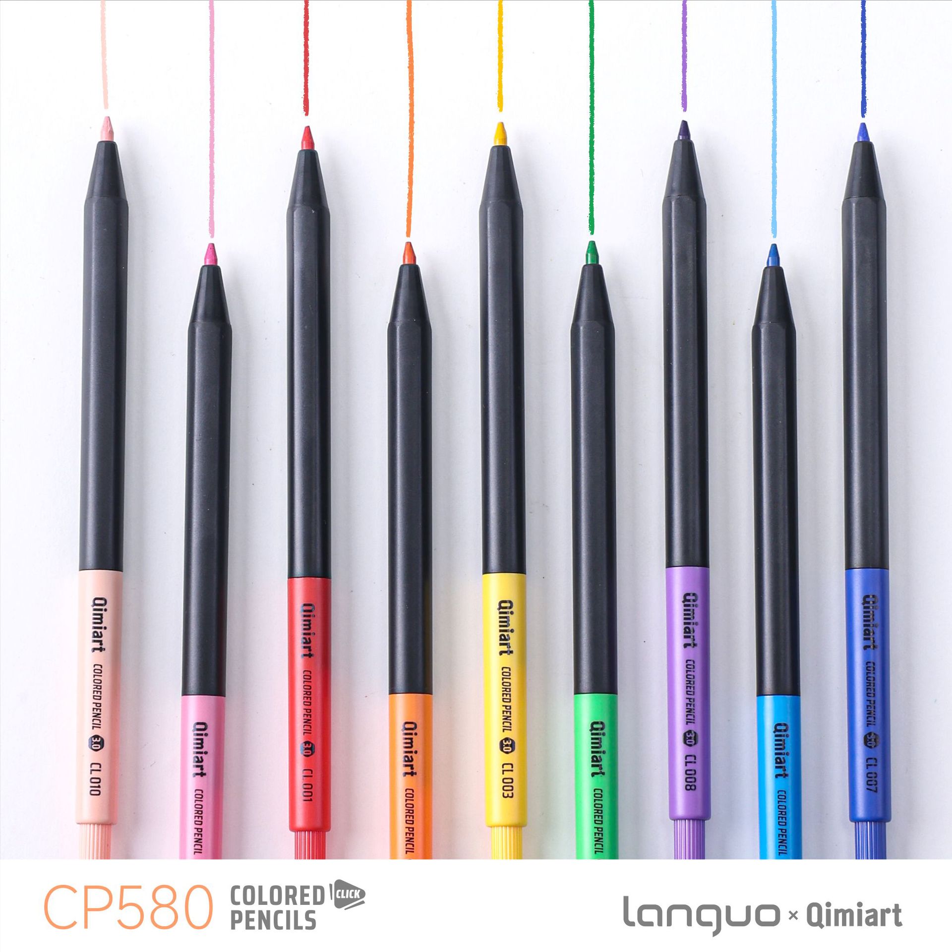 Blue Fruit Cross-border's new 12-color press brush is a diy drawing pen for students' art and children's drawing details Picture