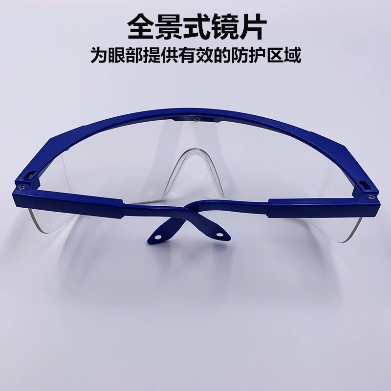 Factory stock anti-fog pc thickened and polished protective glasses, anti-splash, acid and alkali resistant, telescopic leg anti-impact glasses, protective glasses, goggles, telescopic leg windproof glasses, anti-splash and anti-impact labor protection protective glasses, eye protection glasses detail image 5