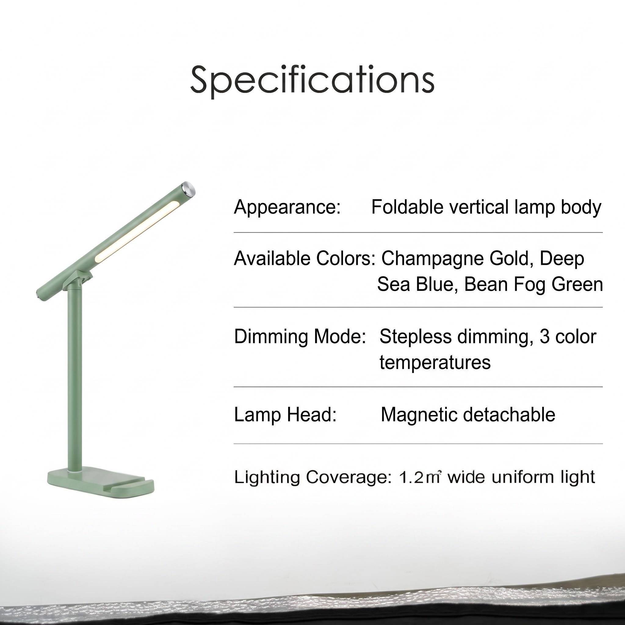 New multi-color magnetic suction dimmable metal eye-protecting lamp with minimum order quantity of 20 pieces Item Picture