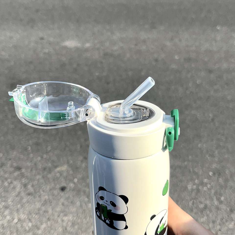 萌熊透明吸管熊猫350ML详情图6