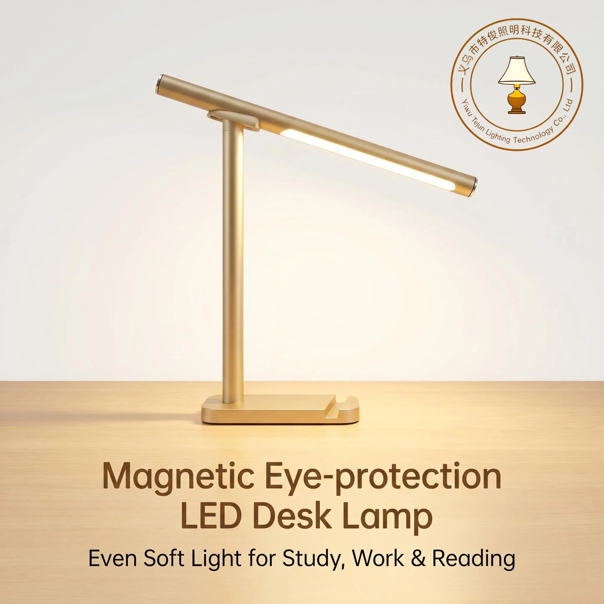 New multi-color magnetic suction dimmable metal eye-protecting lamp with minimum order quantity of 20 pieces