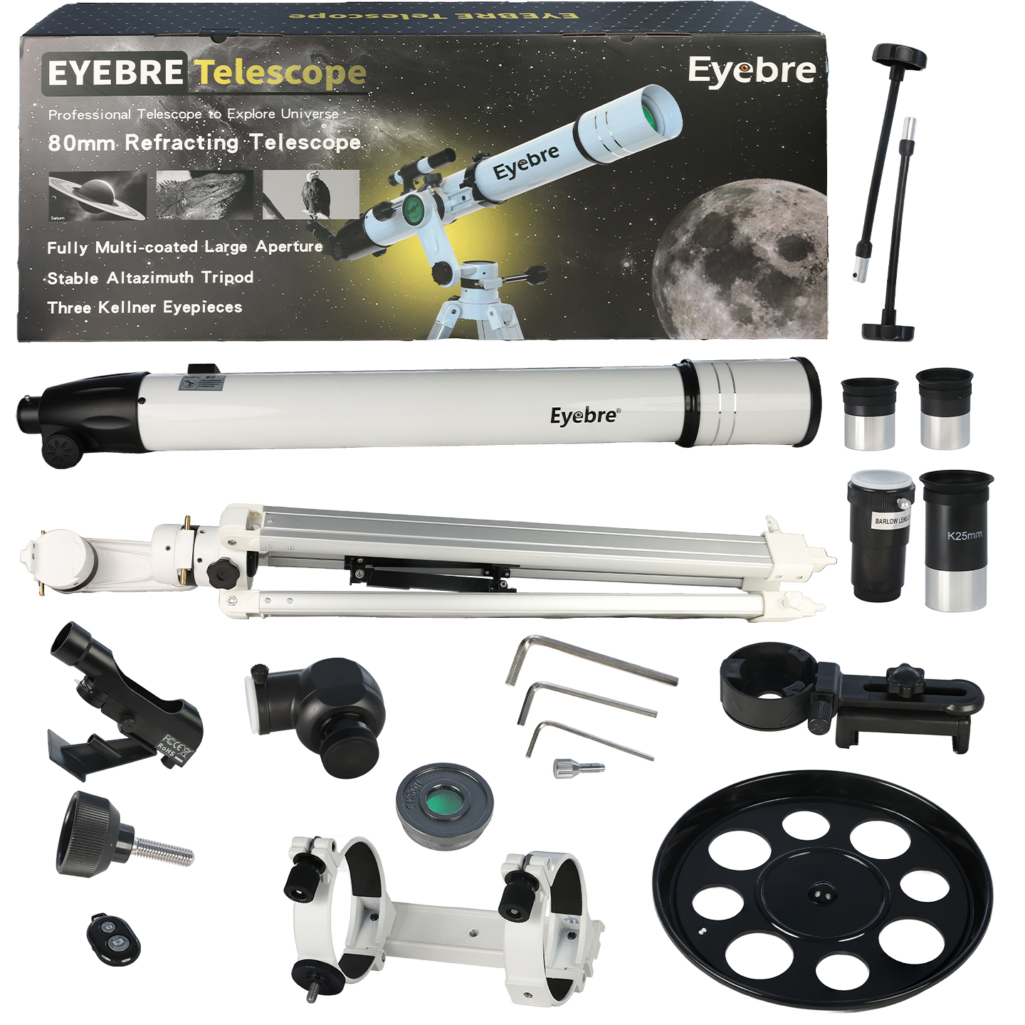 ويشاهد المقراب الفضائي Eyebre90080AZ النجوم في الهواء الطلق في الهواء الطلق Item Picture