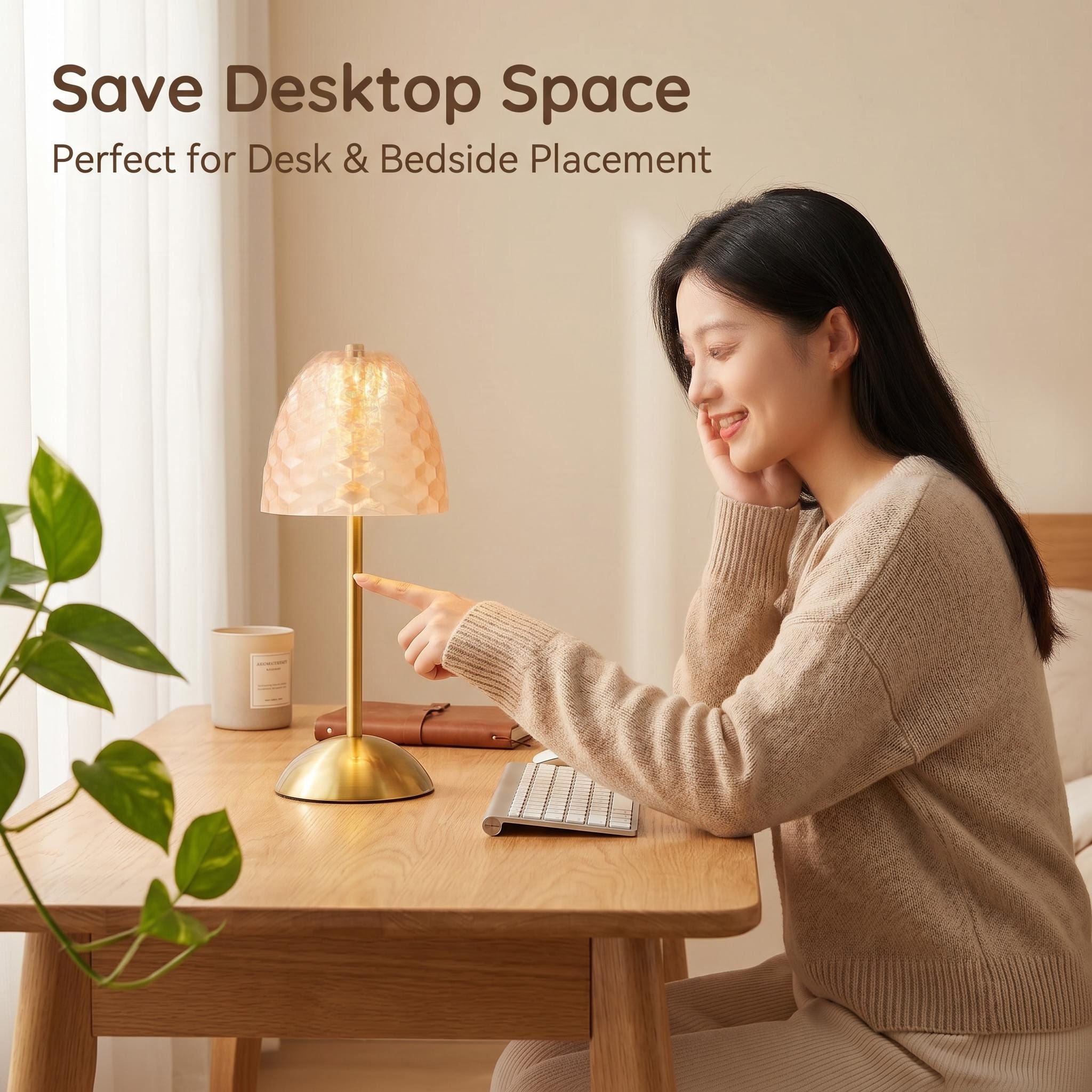 The 2026 new multi-color metal three-color touch night light starts with a minimum order of 20 pieces per piece details Picture
