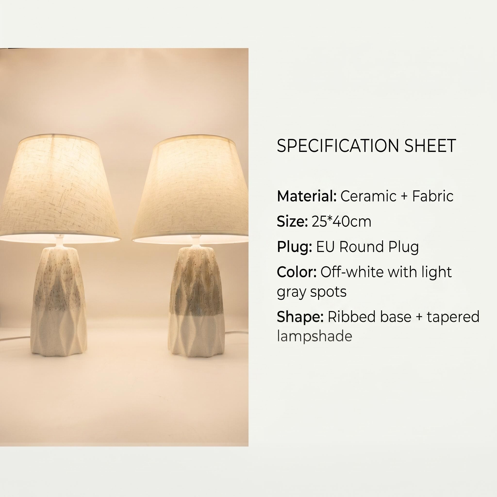 The 2026JL Jilian new two-color wabi-sabi style series table lamp starts from 36 pieces per piece Item Picture