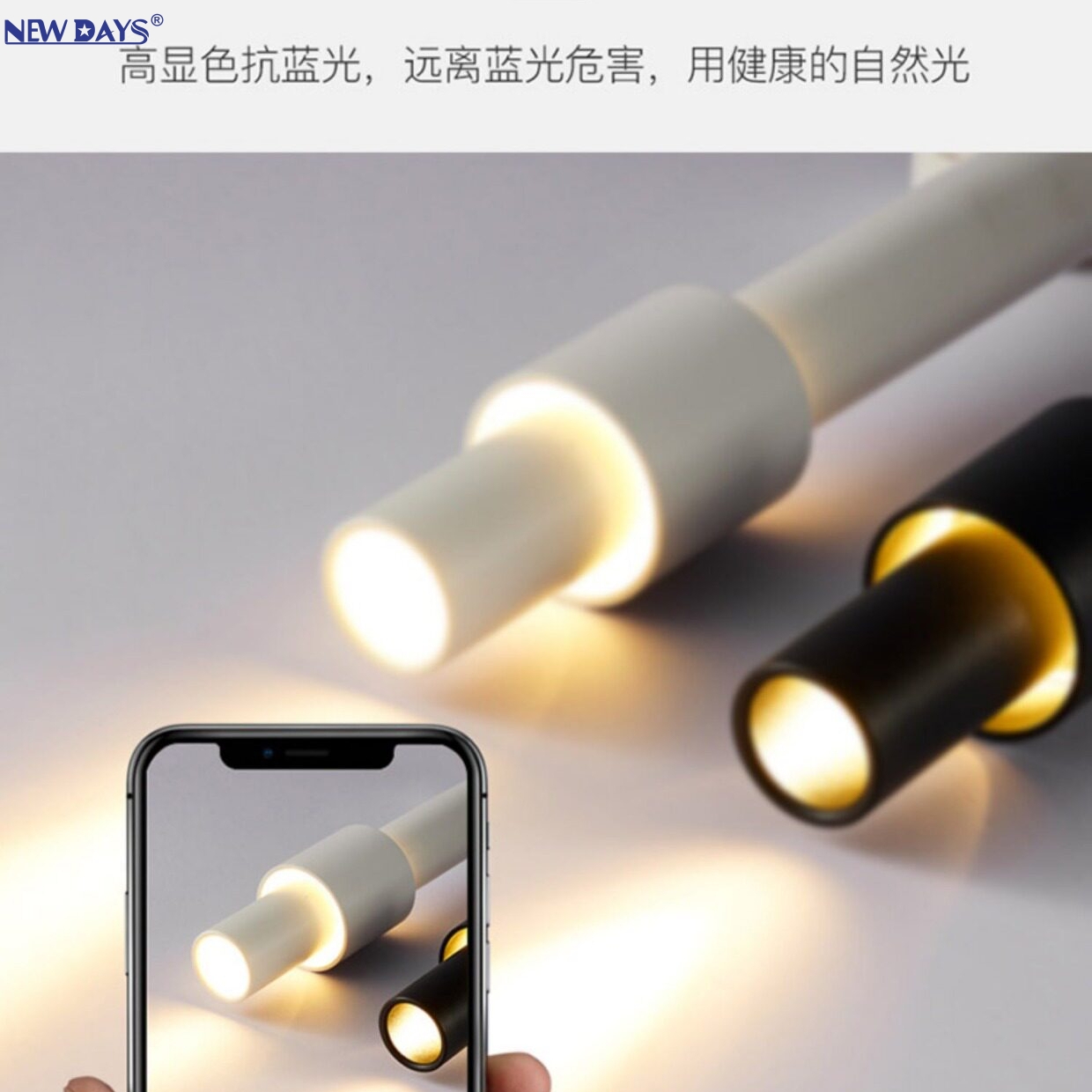 NEWDAYS brand's cross-border new led magnetic pendant lamp, cylindrical and long tube high-display low-voltage bar table lamp, energy-saving high-brightness ambient lighting pendant lamp and lighting fixtures details Picture