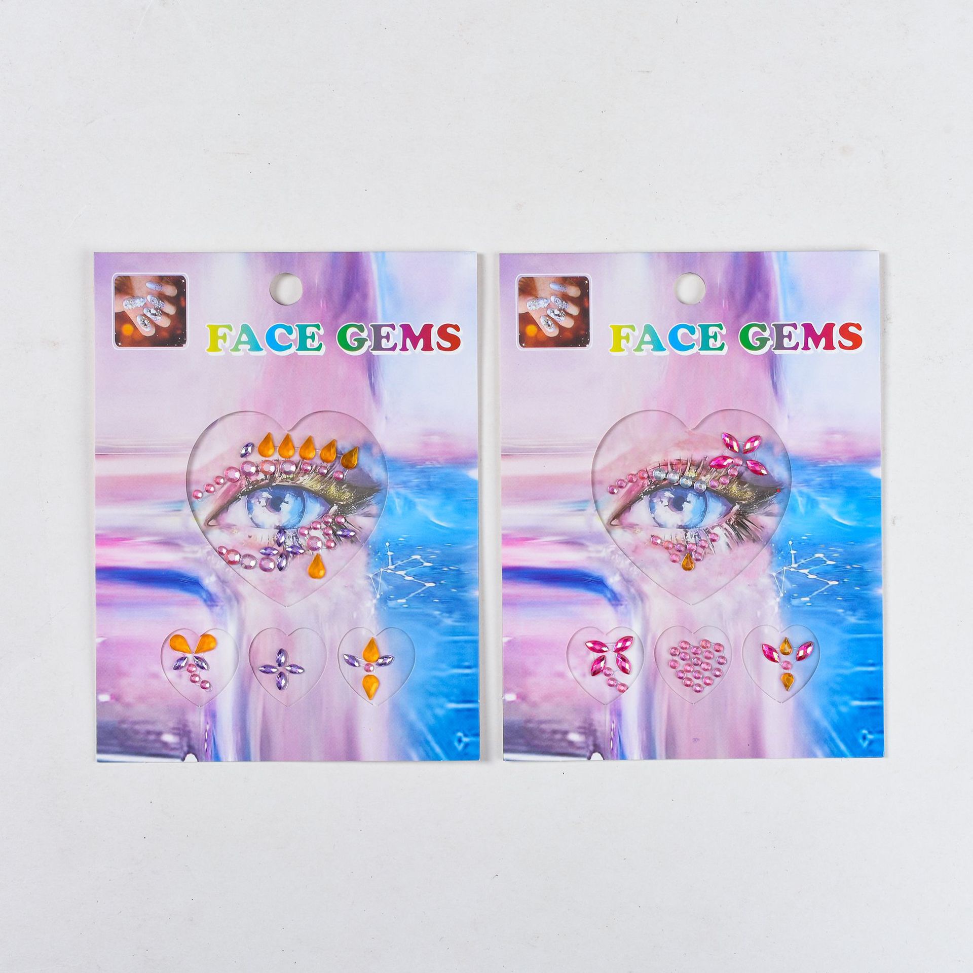 Eye decoration acrylic diamond stickers, children's stage diamond stickers, butterfly-shaped colored diamond diy eye decoration diamond stickers
