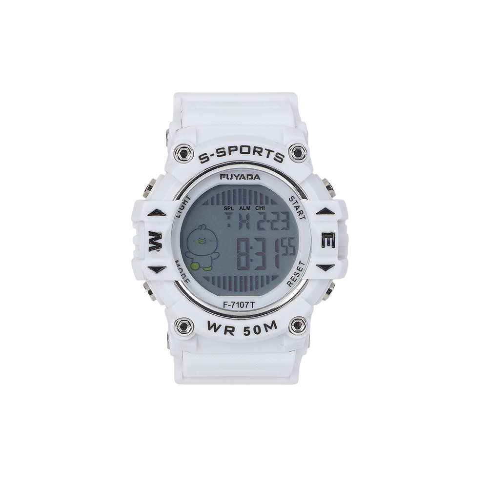 Fuyada 50-meter professional waterproof electronic watch, special for male and female students' outdoor swimming, luminous alarm clock chronograph stopwatch, shockproof and wear-resistant multi-functional digital wristwatch, trendy electronic watch for teenagers on campus Item Picture