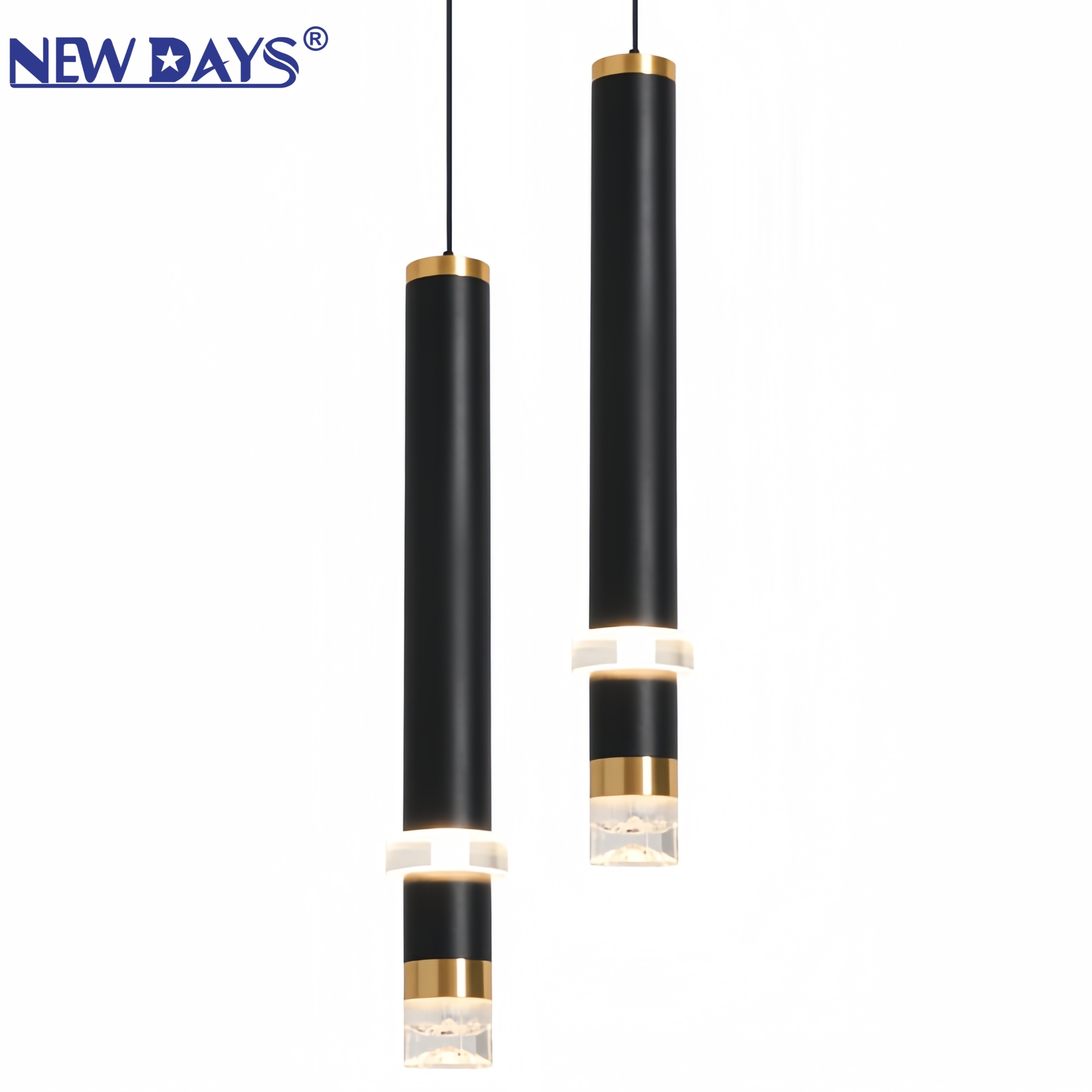 NEWDAYS品牌跨境新品led磁吸款长条吊灯，长筒高显低压吧台灯，节能高亮照明氛围灯吊灯灯具灯饰 Item Picture