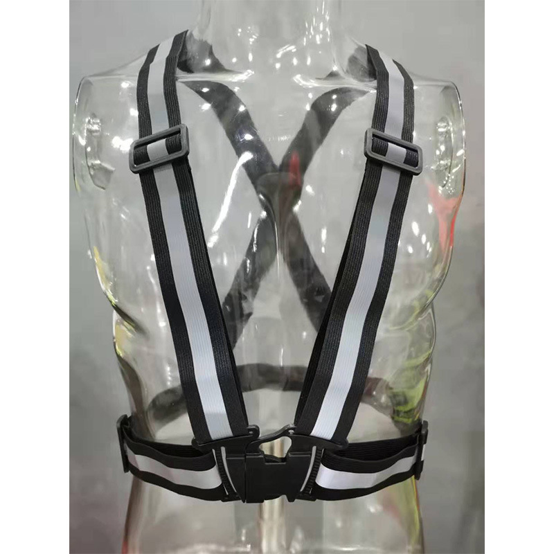 Shengchi elastic shoulder strap reflective vest, night running and cycling safety protection, adult and children, adjustable elastic shoulder strap, adjustable reflective shoulder strap, night running chauffeur, elastic arm strap, waist belt, traffic safety reflective vest, waistcoat elastic strap detail image 7