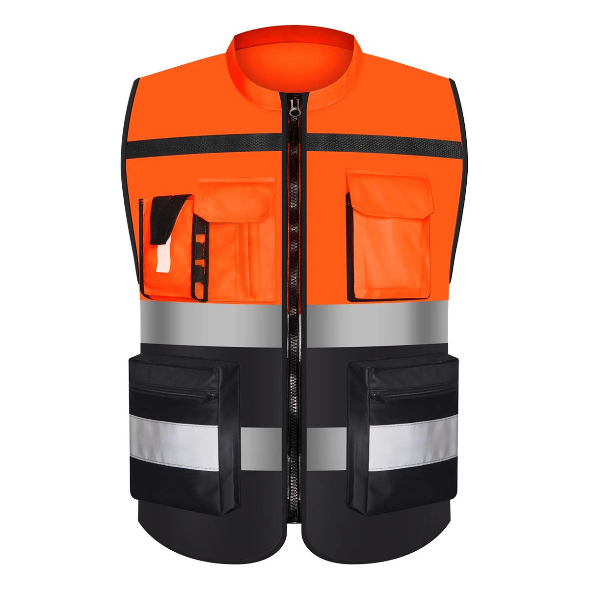 Construction site reflective vests and vests, safety protection, labor volunteer activities, wholesale reflective vests, breathable, lightweight and multi-functional reflective vests, night cycling, traffic chauffeur safety protection reflective vests and vests, road administration leadership uniforms detail image 3