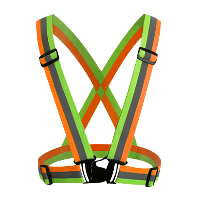 Shengchi elastic shoulder strap reflective vest, night running and cycling safety protection, adult and children, adjustable elastic shoulder strap, adjustable reflective shoulder strap, night running chauffeur, elastic arm strap, waist belt, traffic safety reflective vest, waistcoat elastic strap detail image 9