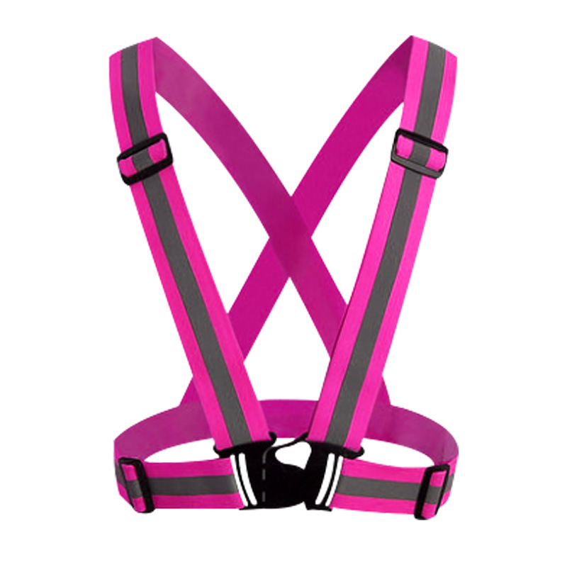 Shengchi elastic shoulder strap reflective vest, night running and cycling safety protection, adult and children, adjustable elastic shoulder strap, adjustable reflective shoulder strap, night running chauffeur, elastic arm strap, waist belt, traffic safety reflective vest, waistcoat elastic strap Application Scenario