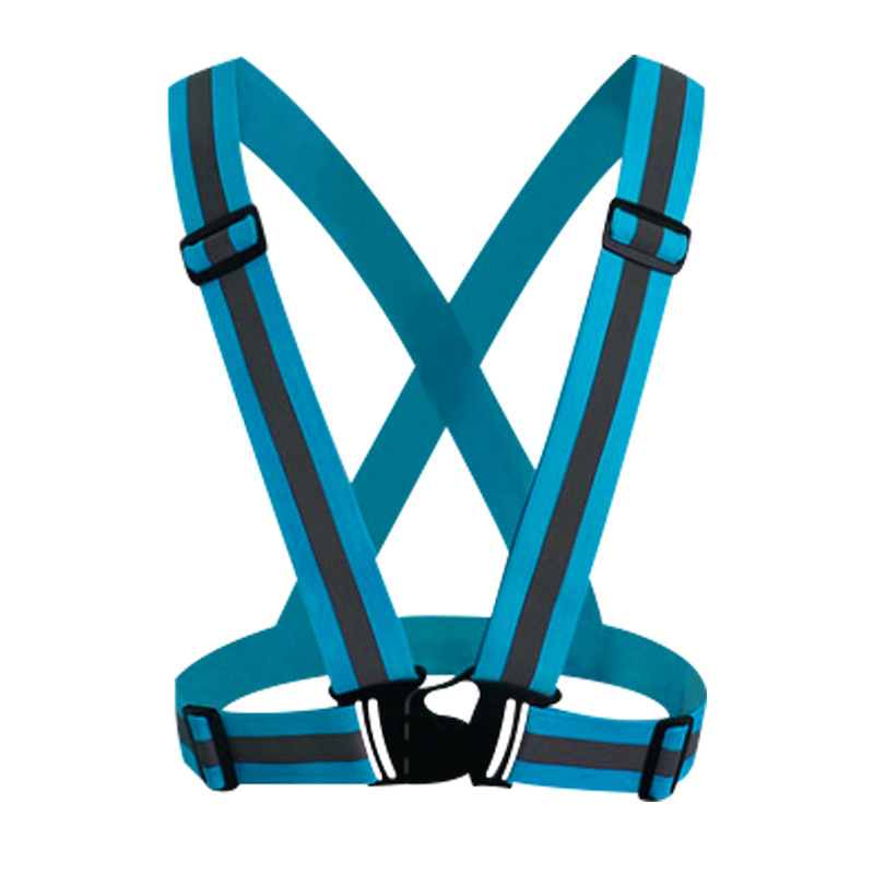 Shengchi elastic shoulder strap reflective vest, night running and cycling safety protection, adult and children, adjustable elastic shoulder strap, adjustable reflective shoulder strap, night running chauffeur, elastic arm strap, waist belt, traffic safety reflective vest, waistcoat elastic strap Specification image
