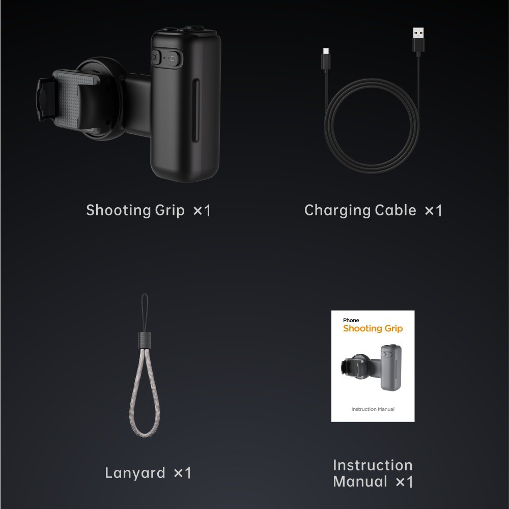 Mobile phone camera, grip, auxiliary shooting device with fill light, stable shooting, adjustable zoom, camera handle, retractable and anti-shake Specification image