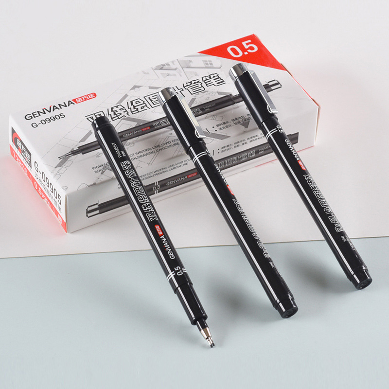 Wholesale of Jin Wannian double-line drawing needle pen, art painting outlining pen, Architect design Examination Special Pen