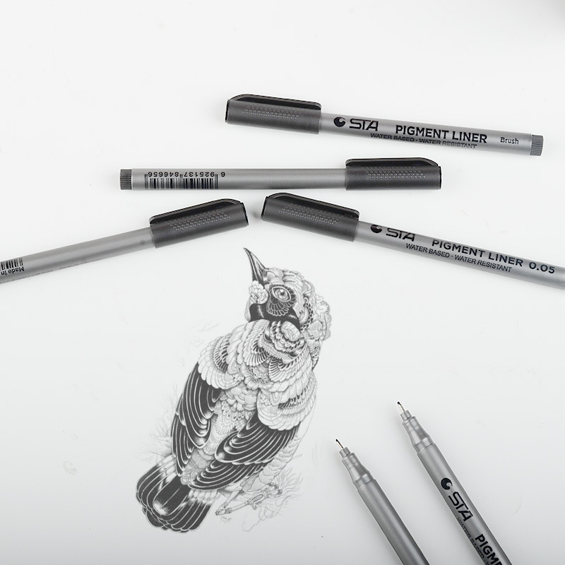 Wholesale of Sta8050 hand-drawn needle pen, waterproof drawing outlining pen, art comic design outlining soft tip pen Application Scenario