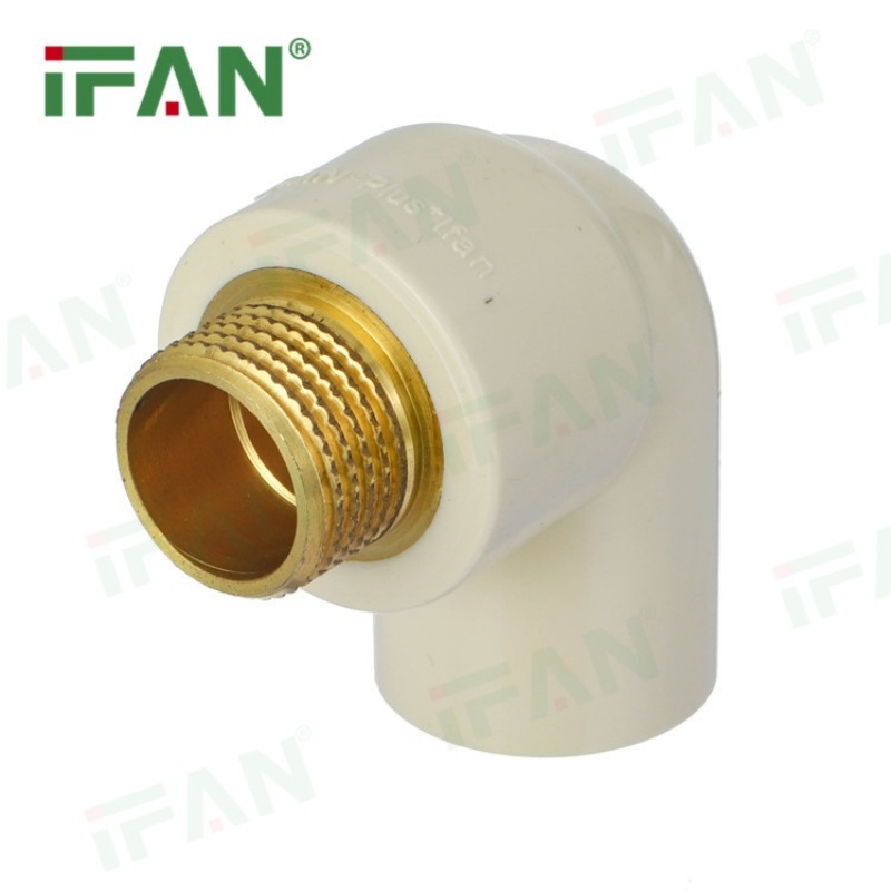Ifan Low Pressure Male Thread Elbow Brass Insert Specification image