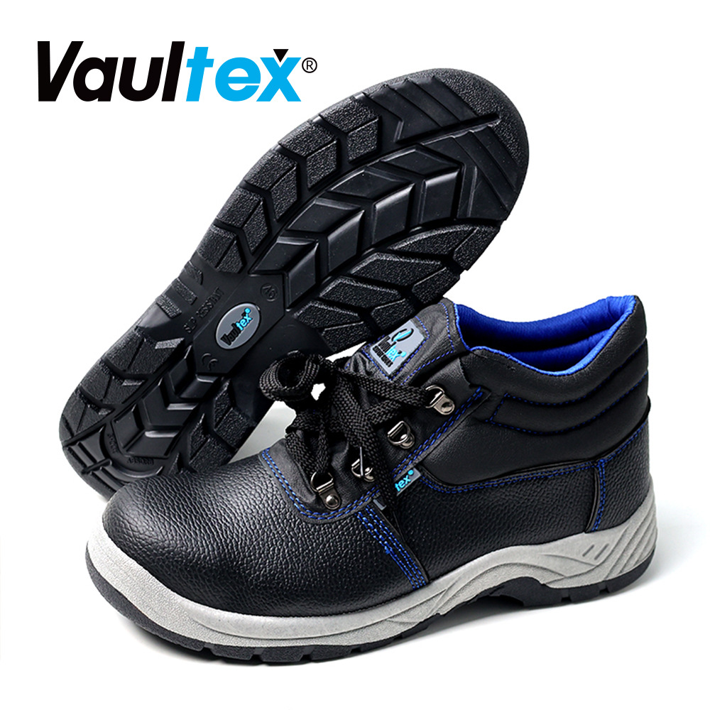 Vaultex safety shoes are impact-resistant, puncture-resistant, steel-toed, wear-resistant, anti-slip, and safe for cross-border work