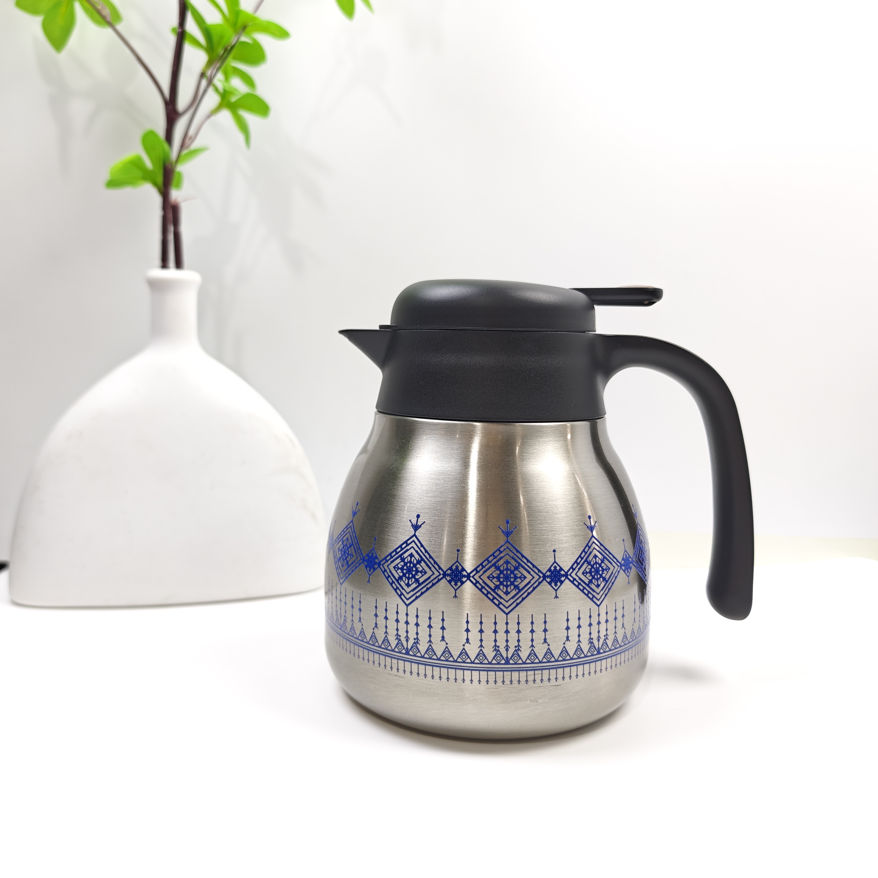 不锈钢保温瓶泡茶杯定制保温水壶热水瓶保温杯1200ml
