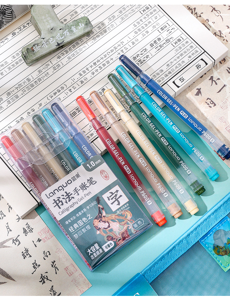 蓝果立体丙烯绘画笔手账笔礼盒套装高颜值可叠色学生美术绘画笔 pic 21