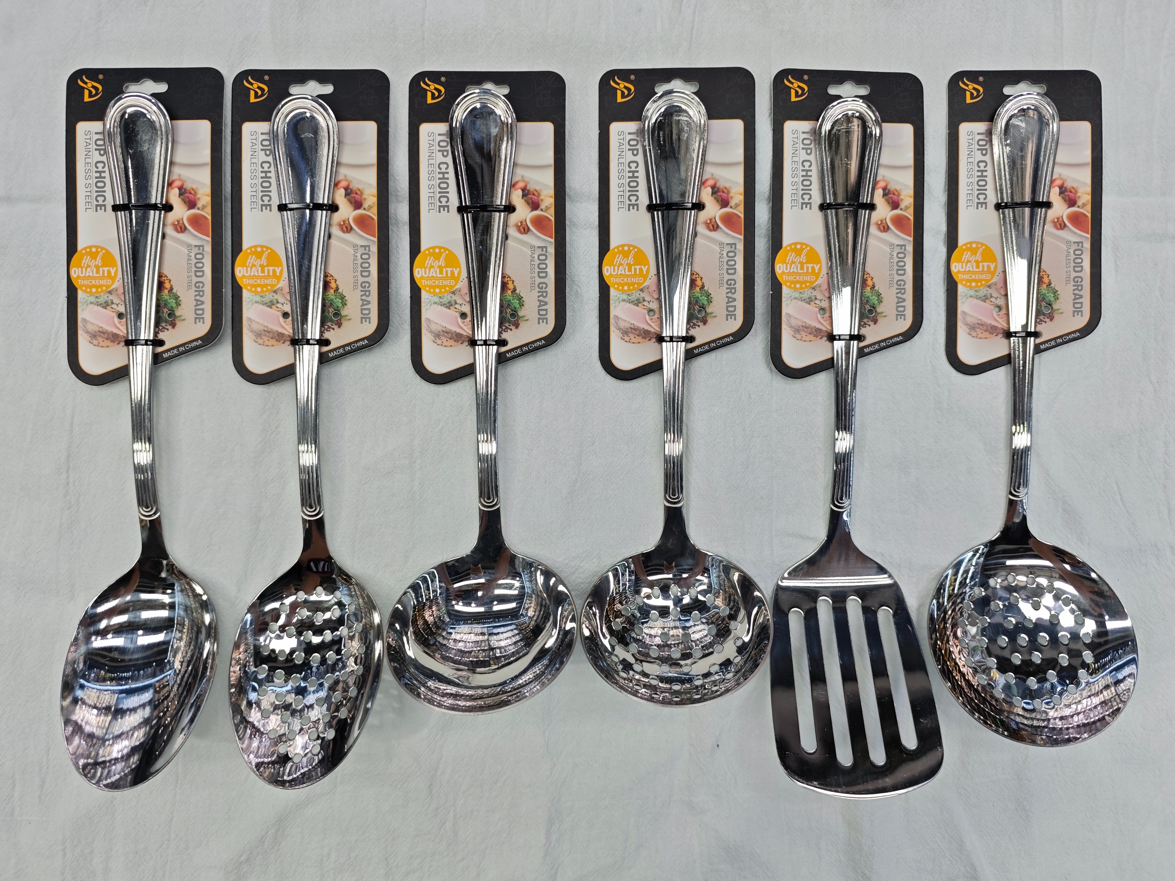 Silver stainless steel soup pot shell premium stainless steel perforated colander stainless steel tableware