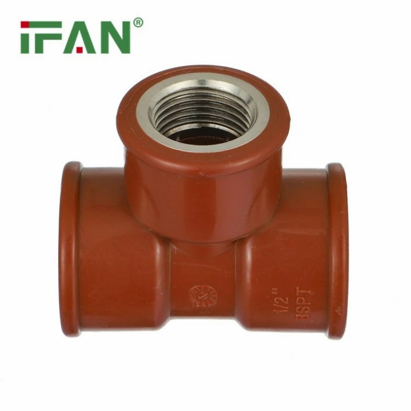 Factory Wholesale IFAN PPH Pipe Fittings:Brass Female Tee Specification image