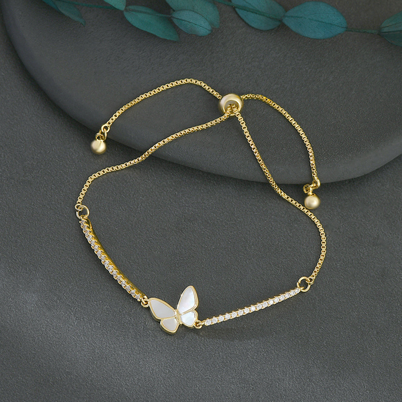 A new best-selling, niche and unique golden bow bracelet with a pull-out design, featuring genuine gold plating Application Scenario