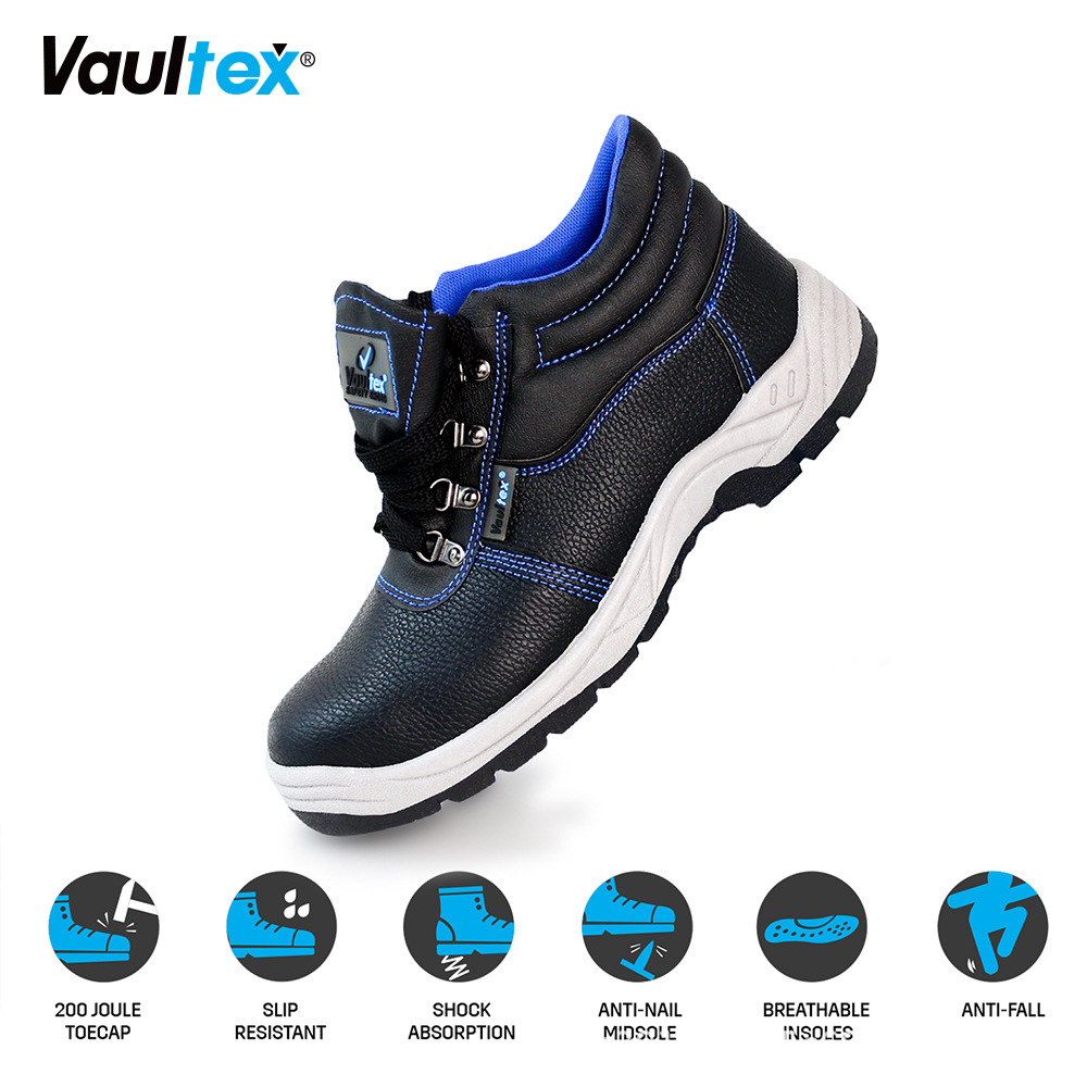 Vaultex safety shoes are impact-resistant, puncture-resistant, steel-toed, wear-resistant, anti-slip, and safe for cross-border work detail image 4