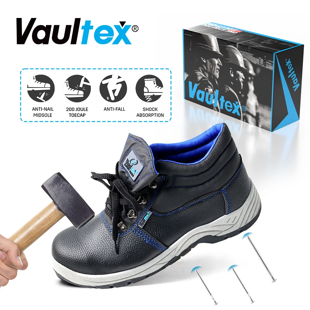 Vaultex safety shoes are impact-resistant, puncture-resistant, steel-toed, wear-resistant, anti-slip, and safe for cross-border work detail image 3