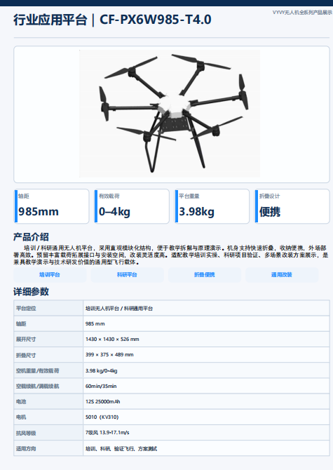 Civil unmanned aerial vehicles (UAVs), specialized machinery for exploration and mapping, and industrial equipment, as well as educational and teaching UAVs detail image 2