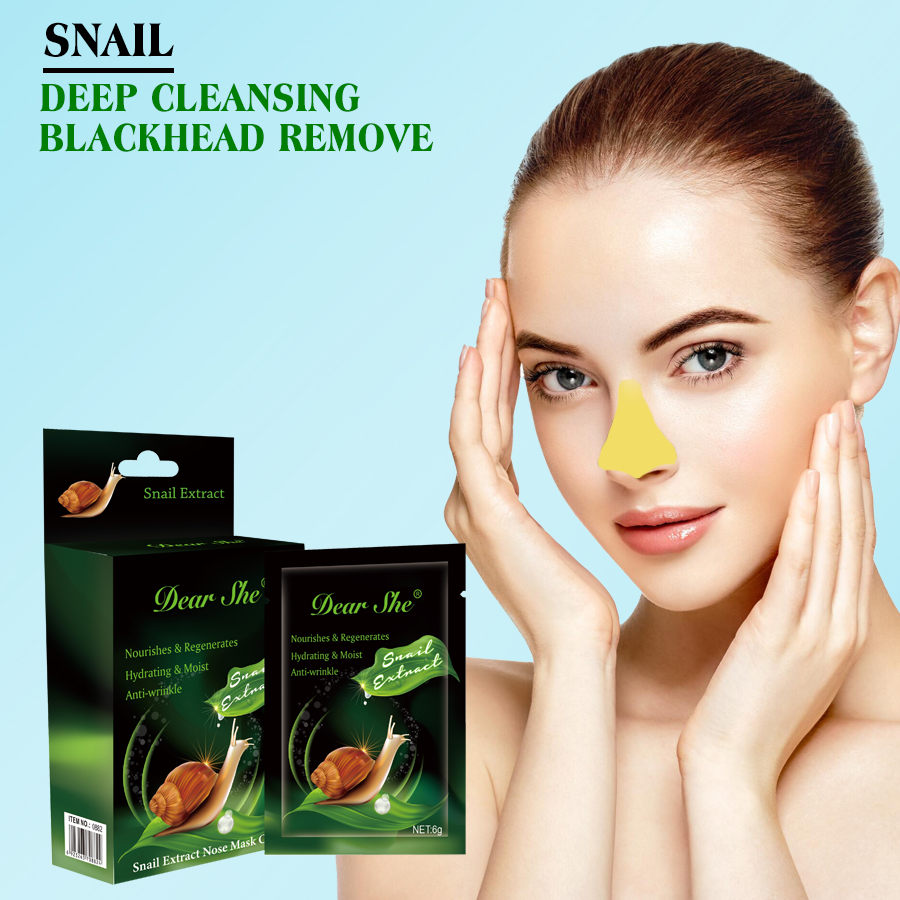 Dear she Snail Essence Extract Deeply cleanses nasal membranes, removes blackheads and whiteheads, and moisturizes and smoothens the skin