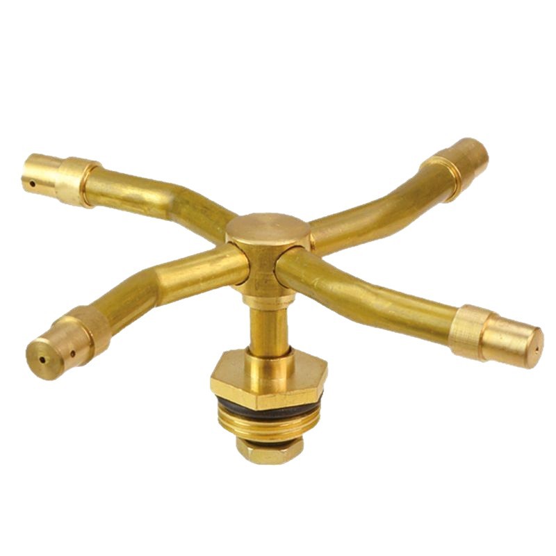 4-point all-copper 360-degree rotating sprinkler head for automatic irrigation and atomization of garden lawns, 1/2 Specification image