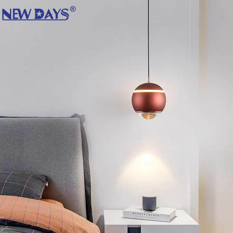 NEWDAYS brand's cross-border new led magnetic pendant lamp, round ball eye-protecting aluminum high-brightness bar lamp, energy-saving high-brightness ambient lighting track lamp pendant lamp Specification image
