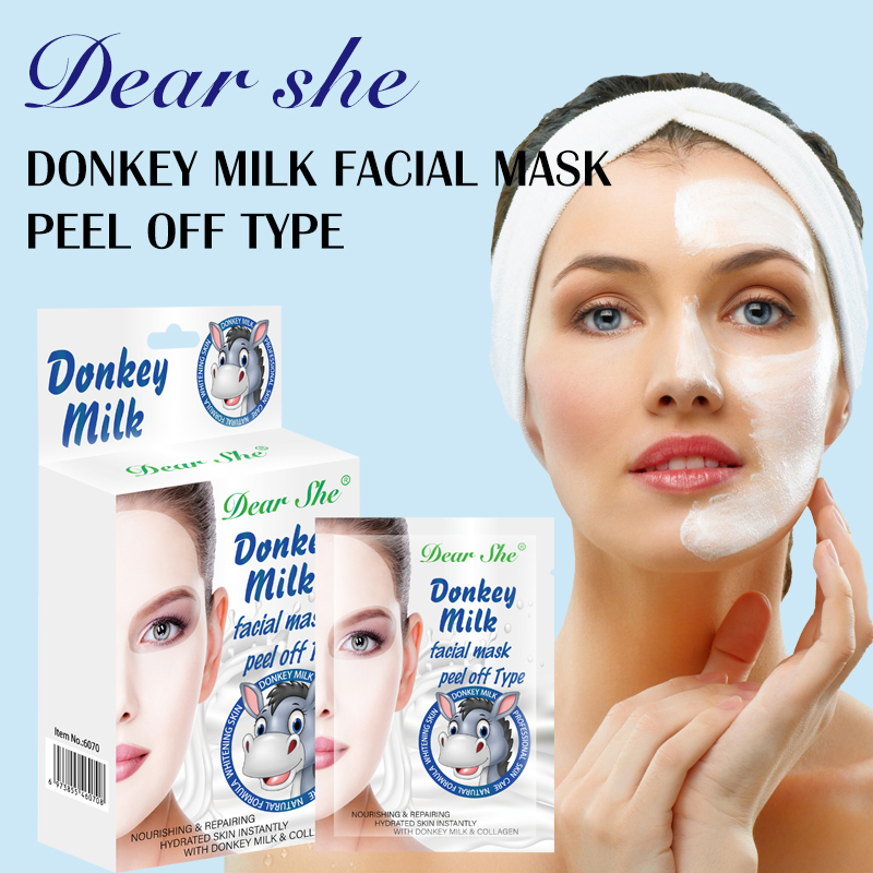 OEM ODM factory wholesale donkey milk collagen Moisturizing repair peel-off mask cloth for hydrating, moisturizing and nourishing