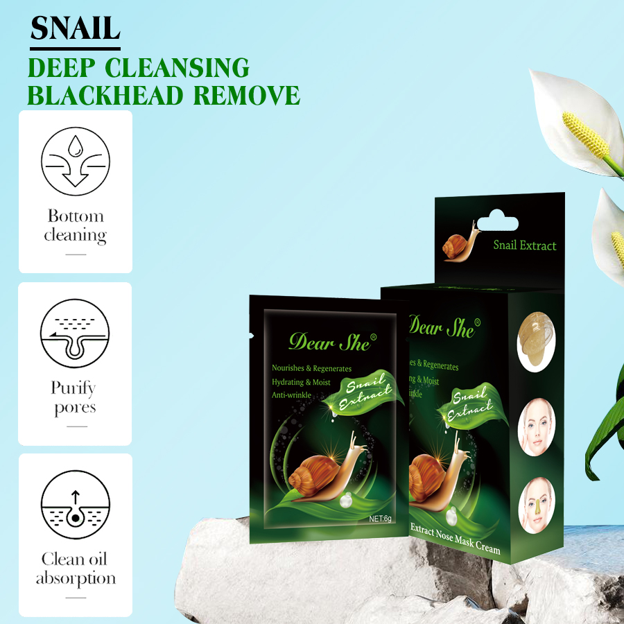 Dear she Snail Essence Extract Deeply cleanses nasal membranes, removes blackheads and whiteheads, and moisturizes and smoothens the skin details Picture