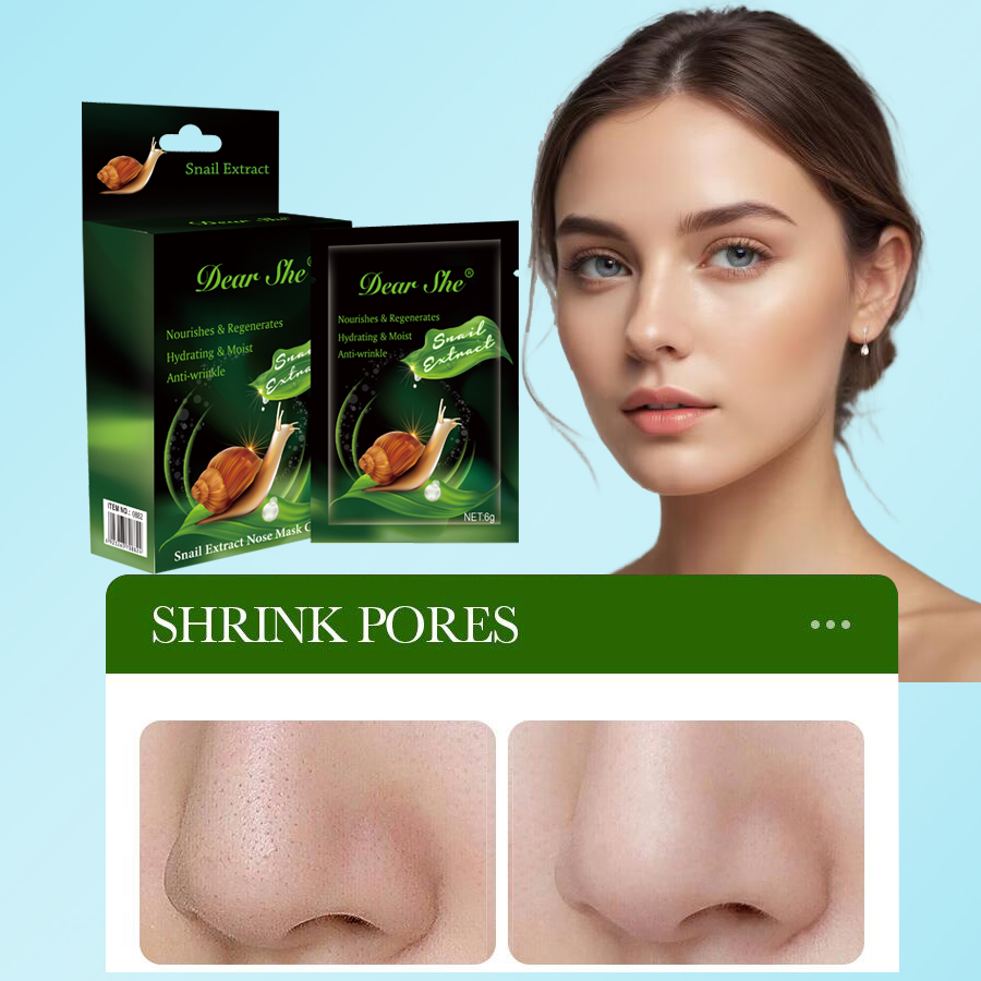 Dear she Snail Essence Extract Deeply cleanses nasal membranes, removes blackheads and whiteheads, and moisturizes and smoothens the skin Specification image