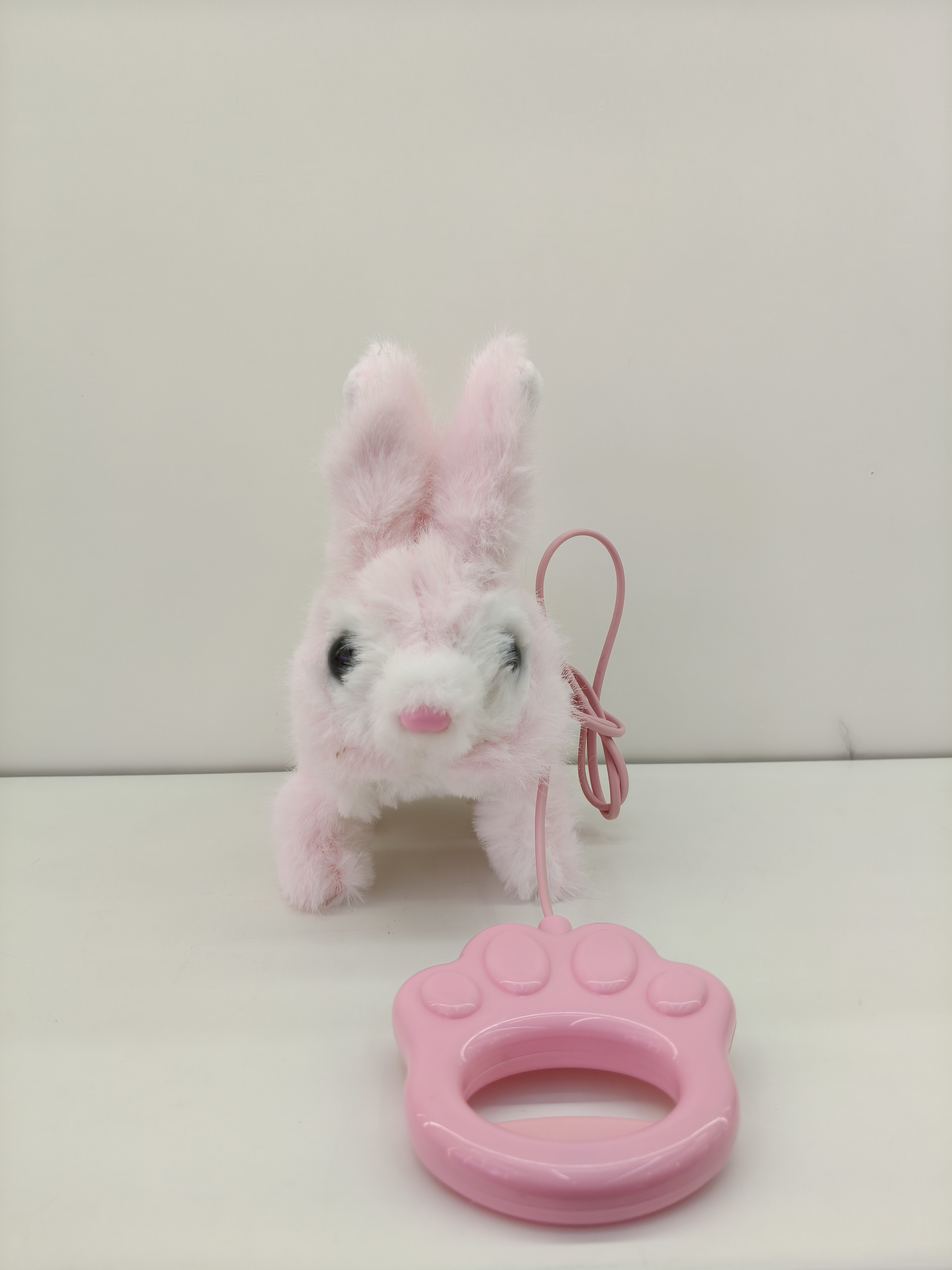 Simulated electric plush pet leash, rabbit can walk, sing and record, cute pet children's toy details Picture