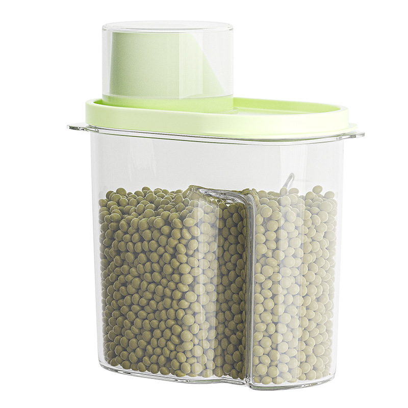 Household transparent five-grain storage tank, kitchen food dry goods storage box, plastic sealed tank, waterproof five-grain tank detail image 4