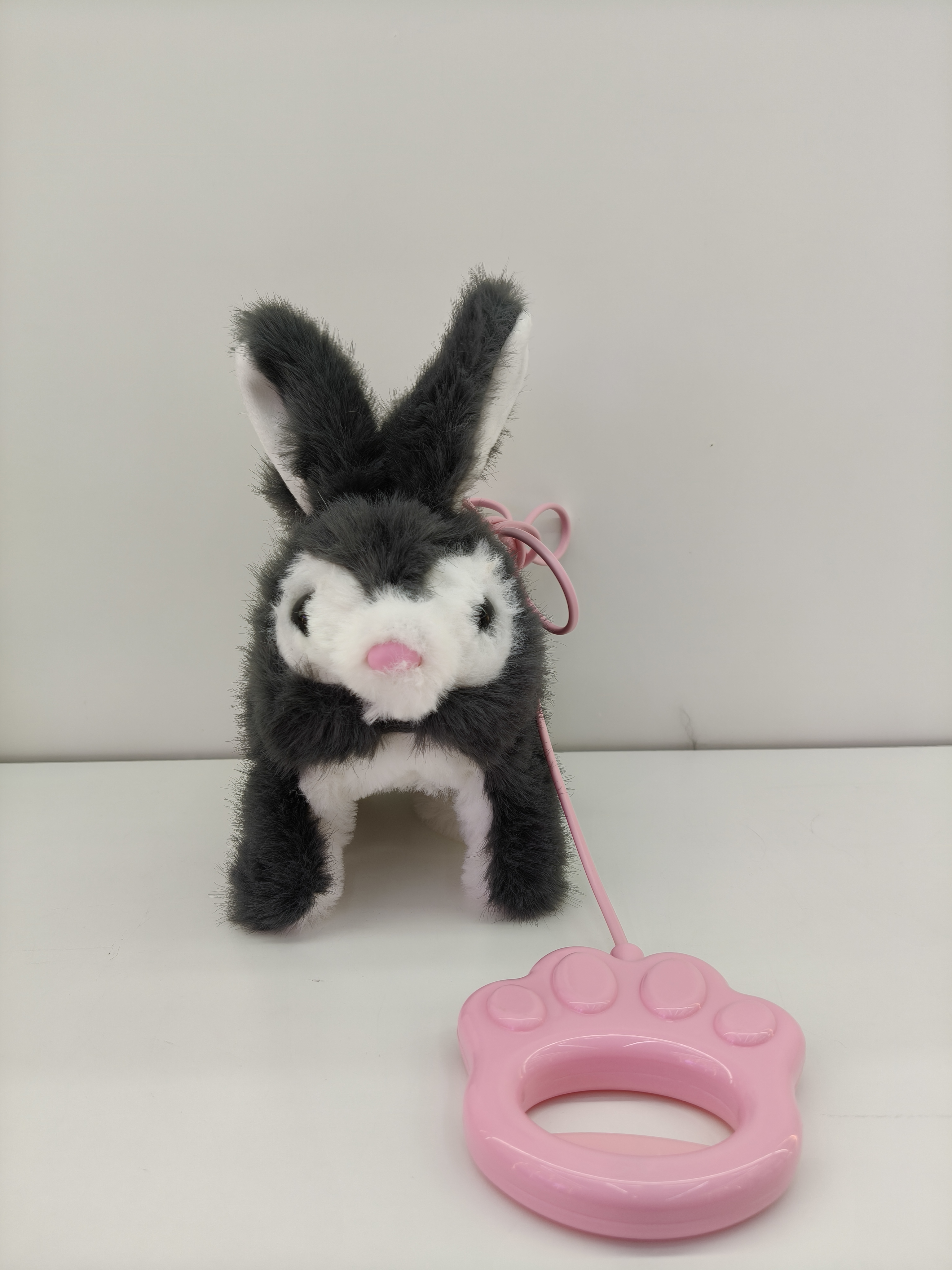 Simulated electric plush pet leash, rabbit can walk, sing and record, cute pet children's toy Item Picture