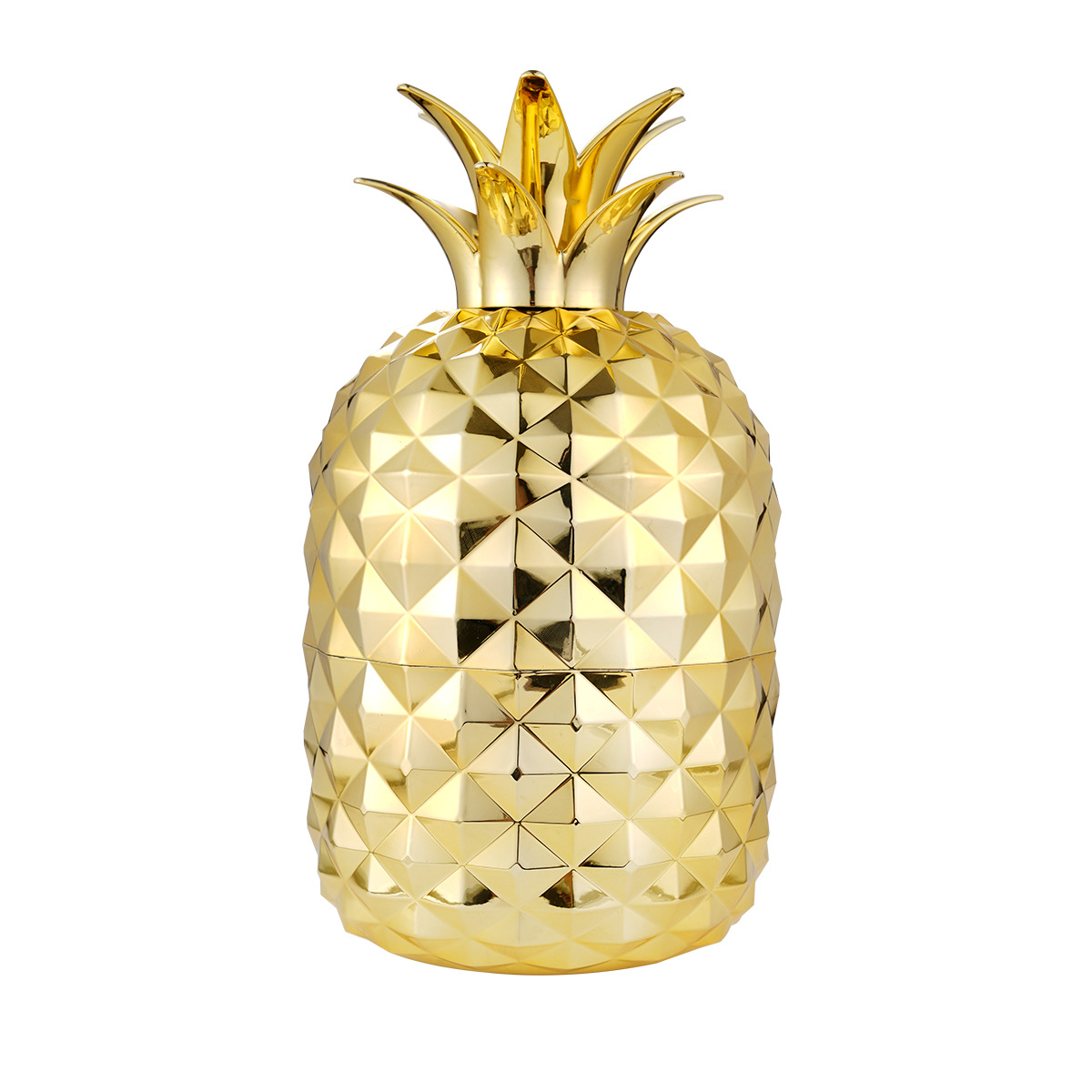 Golden pineapple egg-shaped tableware set: 4 main items of knife, fork and spoon, 24 pieces set, gold and silver pineapple egg box Item Picture