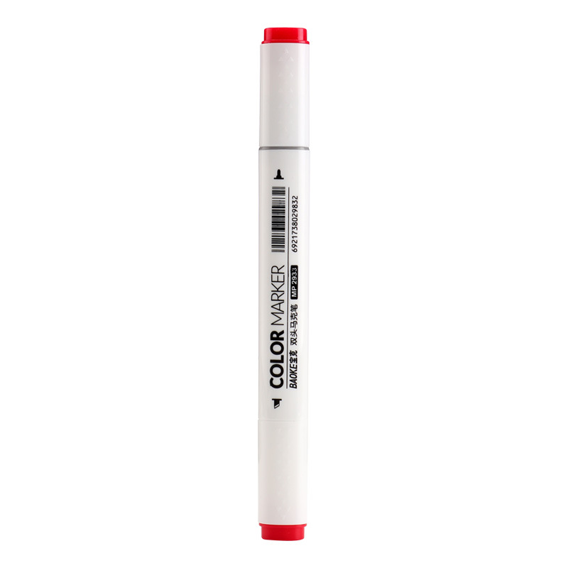 Bao Ke Double-head Animation Art Special Marker pens for students, 48-color, 80-color, 60-color children's water-based drawing pens and colored pens Item Picture