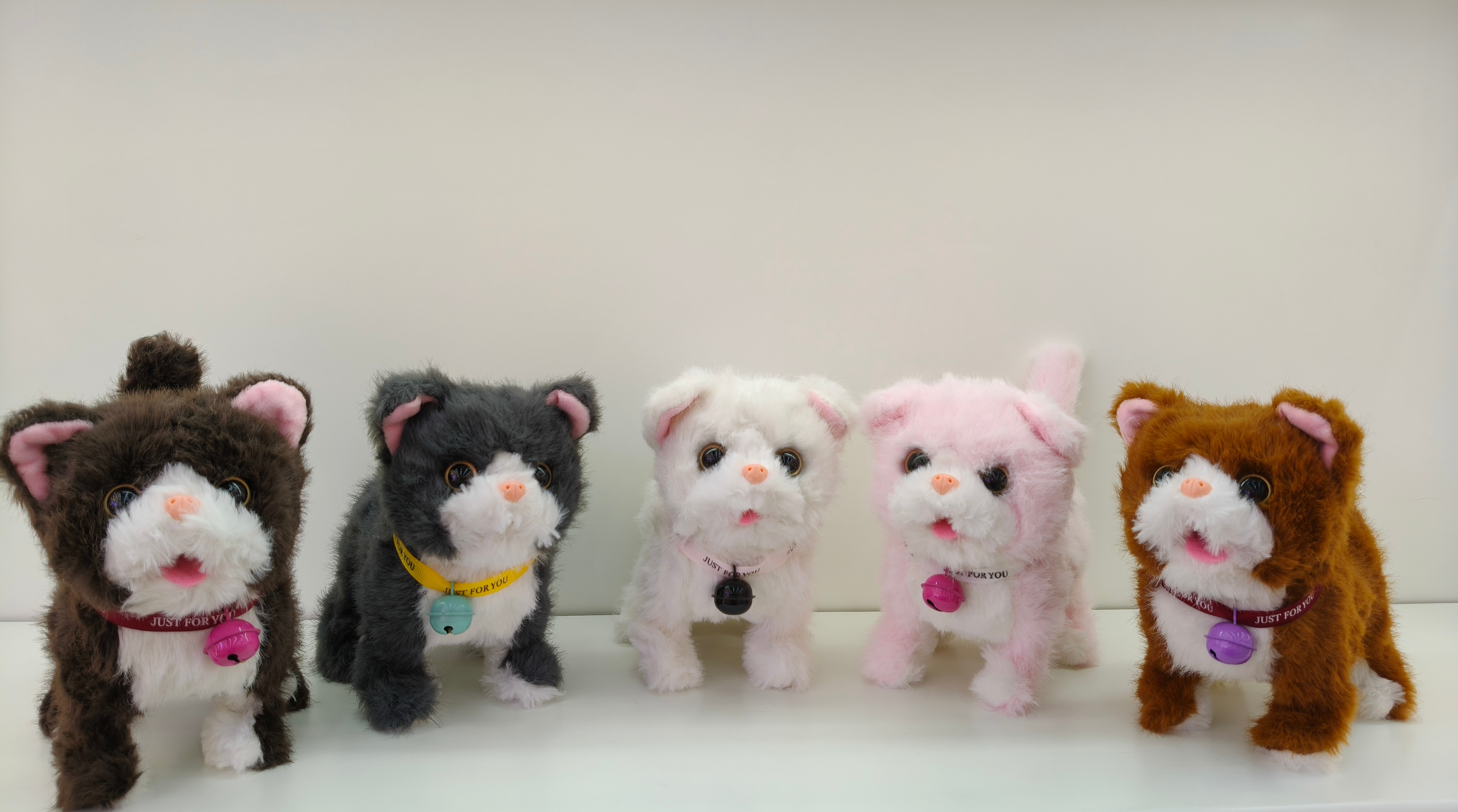 Talking cat plush electric toy, recording singing, walking, wagging tail, children's toy