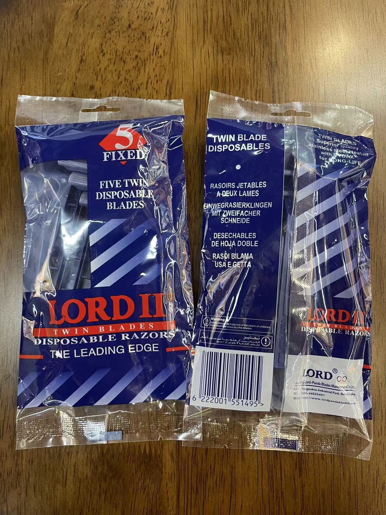 LORD兰袋5pcs剃须刀