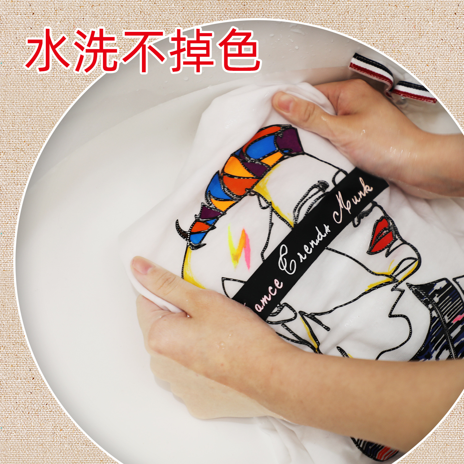 Guangna 3600 Water-based double-headed fabric painting pen, washable DIY shoe painting fabric graffiti marker pen Specification image