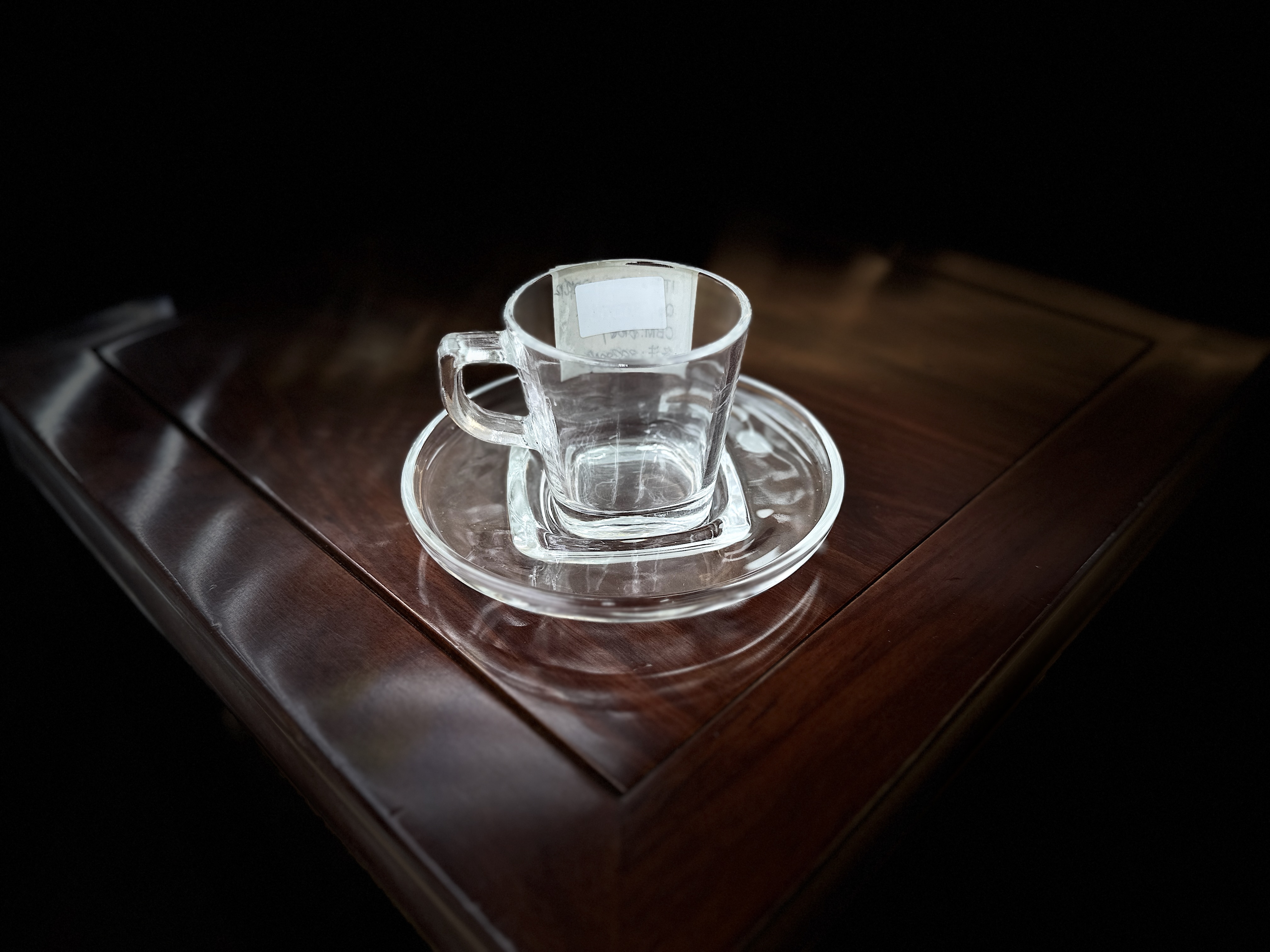 hahacrystal Erha Crystal glass cup, thickened handle cup, lead-free heat-resistant glass cup, tea cup with handle cup, office household water cup