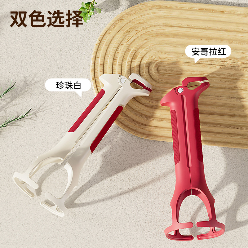 Heat-resistant bowl tongs, silicone anti-slip, kitchen high-temperature resistant multi-functional dish tongs, baking trays, steamer bowl tongs detail image 2