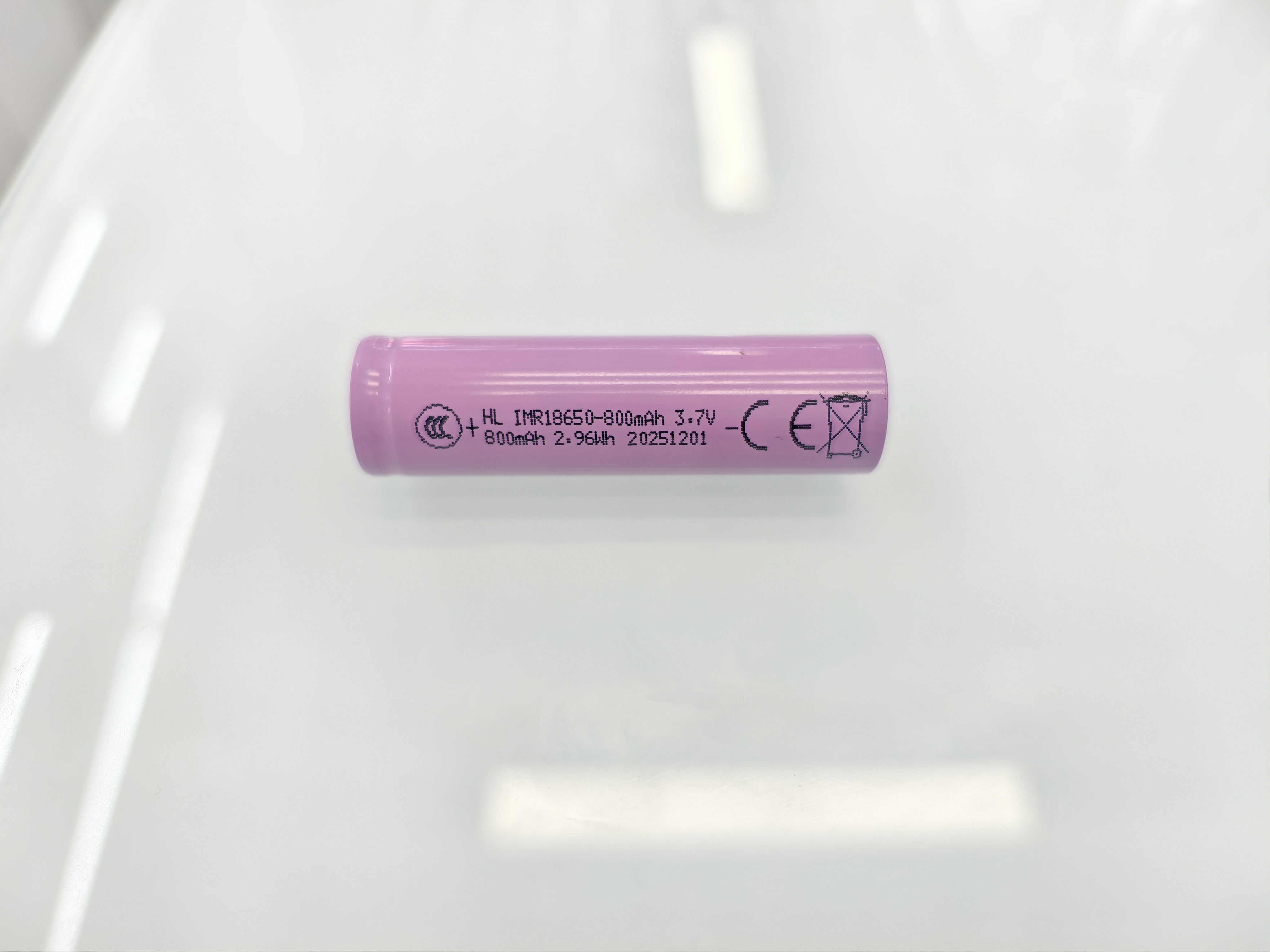 Factory direct sales of Hongli HL INR18650 lithium battery, 3.7V 800mAh cylindrical lithium-ion cell, flashlight, small fan, beauty device, digital equipment rechargeable battery, supports LOG details Picture