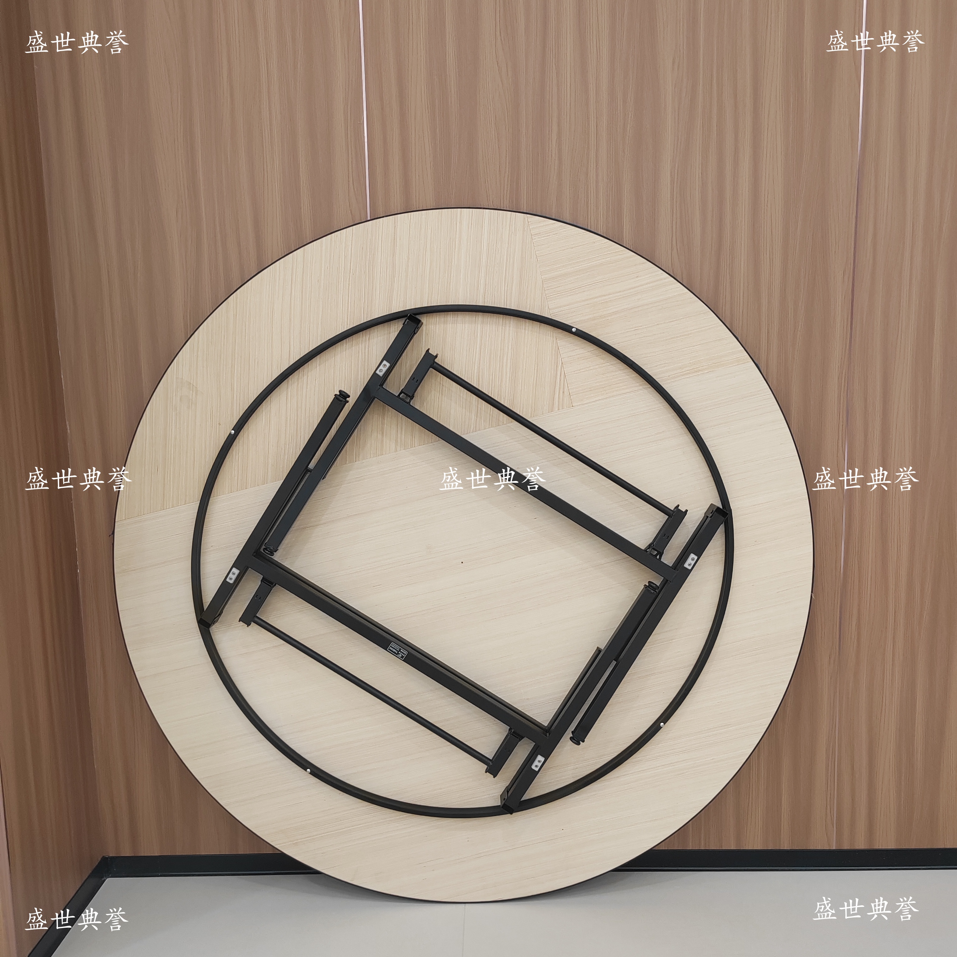 Luliang Star hotel Banquet furniture, conference center Wedding banquet folding round table, banquet center theme wedding table Item Picture