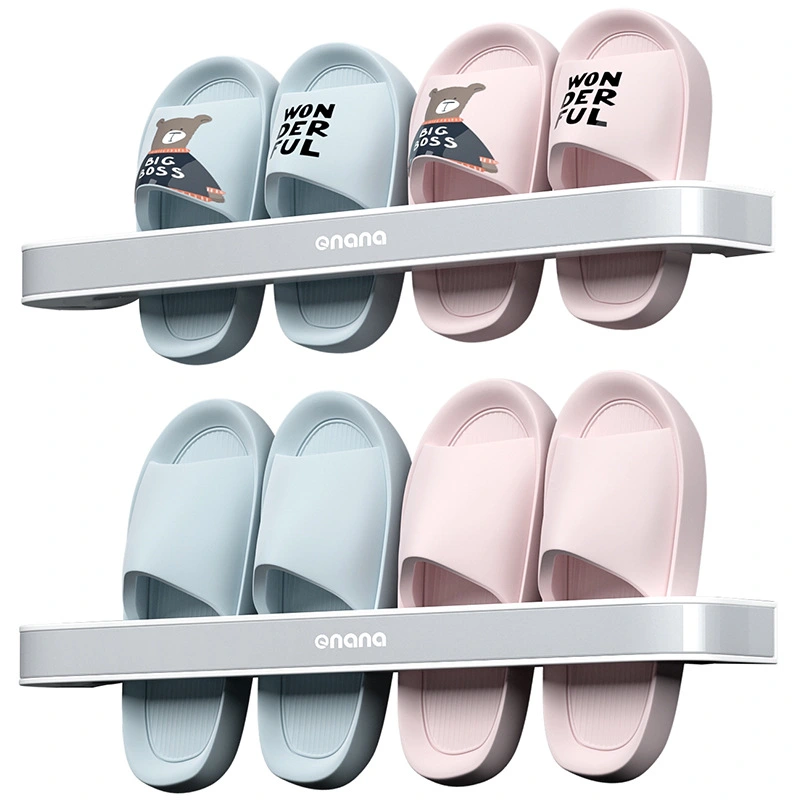 Customized bathroom storage racks, no-drilling slippers racks, storage racks, shoe racks, wall-mounted magic tools, hanging racks, bathroom wall racks detail image 8