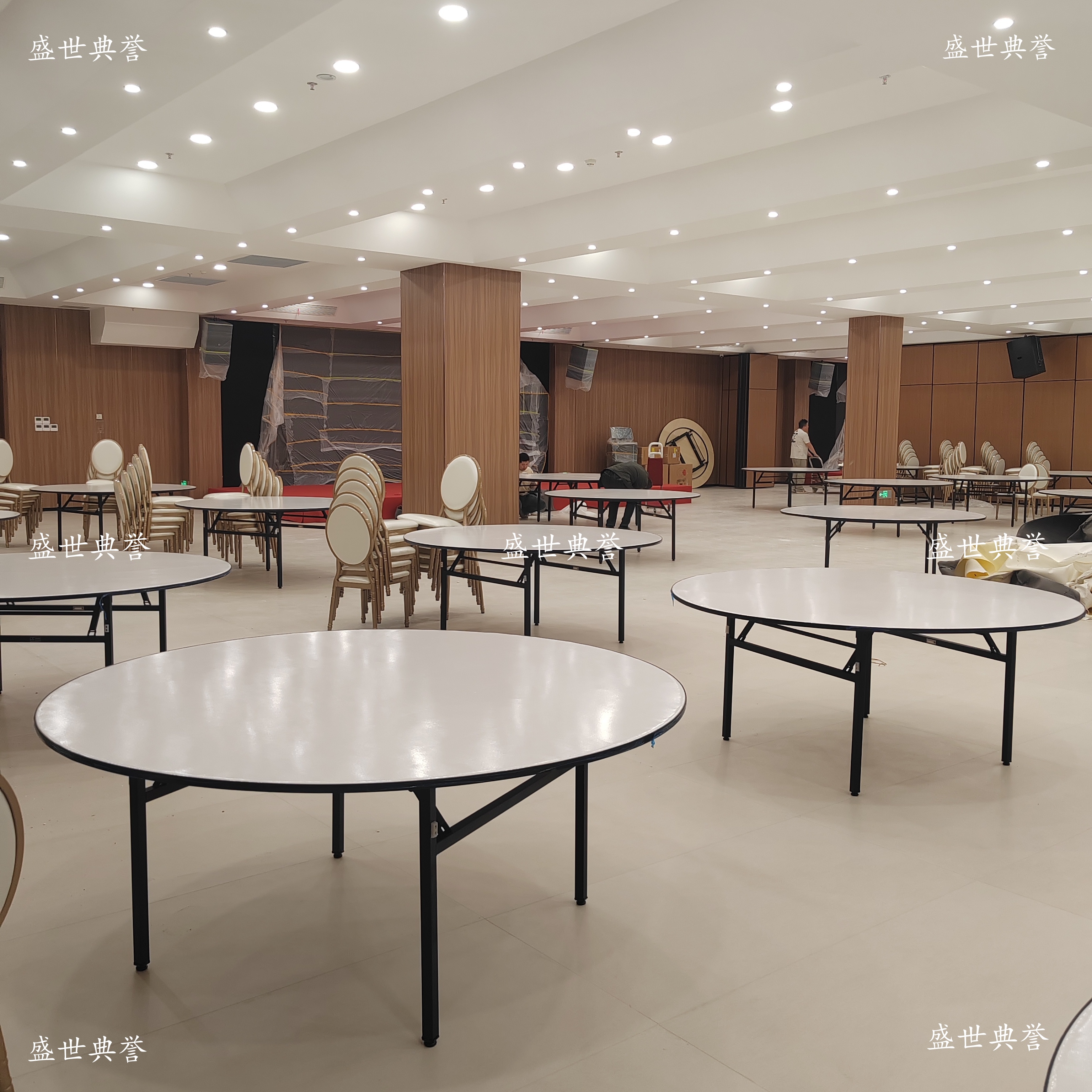 Luliang Star hotel Banquet furniture, conference center Wedding banquet folding round table, banquet center theme wedding table Luliang Star hotel Banquet furniture, conference center Wedding banquet folding round table, banquet center theme wedding table